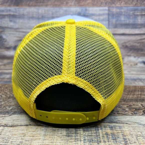 Dale Earnhardt Mens Trucker Hat Yellow Snapback Wrangler Racing #3 Motorsport - Picture 5 of 8